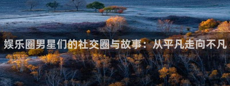 聚富welcome3登录：娱乐圈男星们的社交圈与故事：从平凡走向不凡