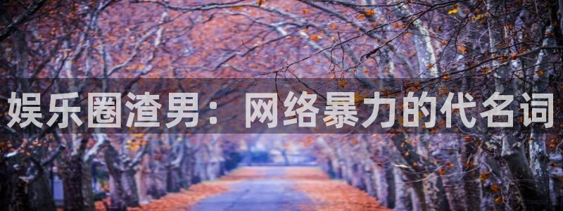 聚富welcome招商：娱乐圈渣男：网络暴力的代名词